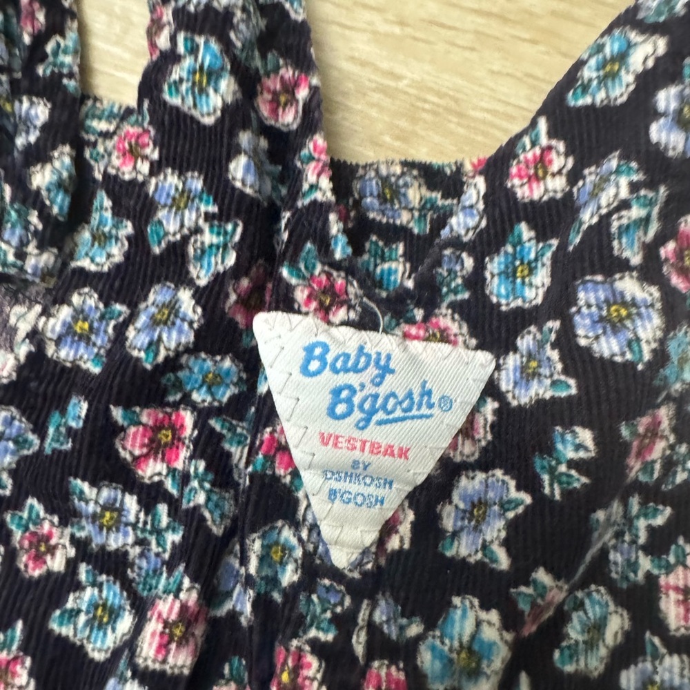 Vintage Oshkosh B’gosh Floral Kids Overalls - Picture 6 of 7